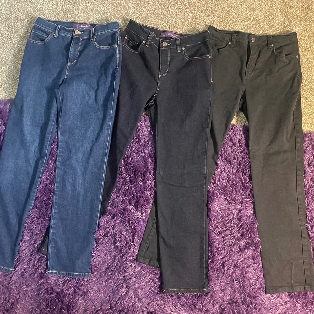 Gloria Vanderbilt Women's Skinny Jeans - Blue and Black